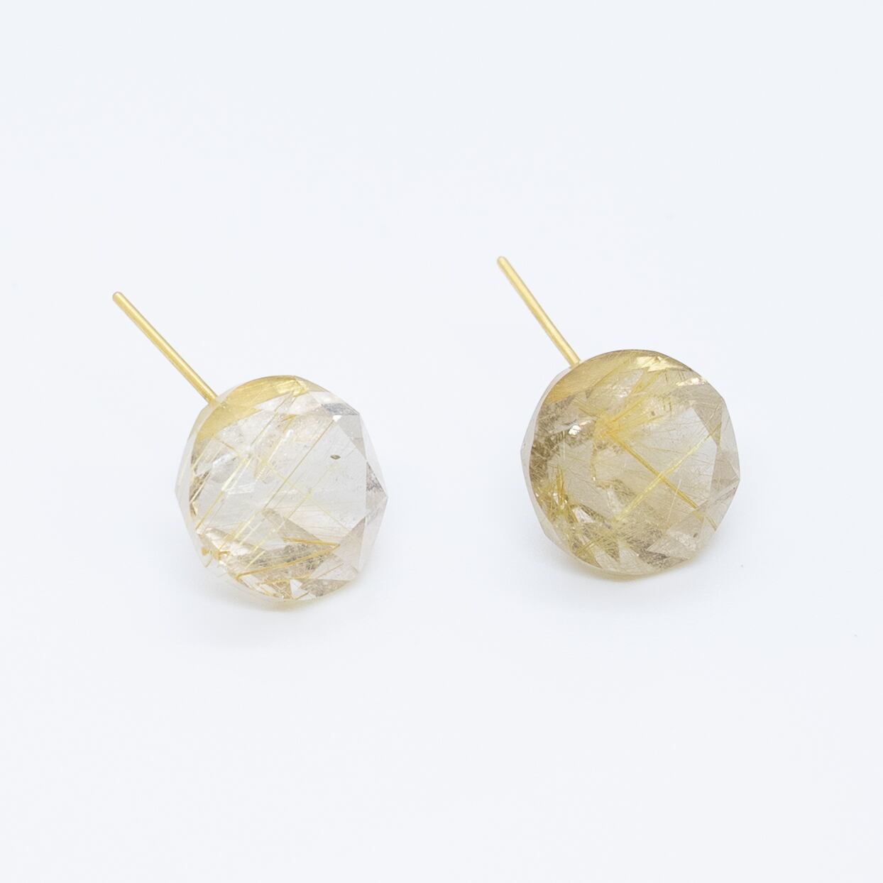 etsuko sonobe ルチルクォーツピアス(シングル)K18YG Etsuko Sonobe｜ピアス｜ルチルクォーツ | jewelboxofs