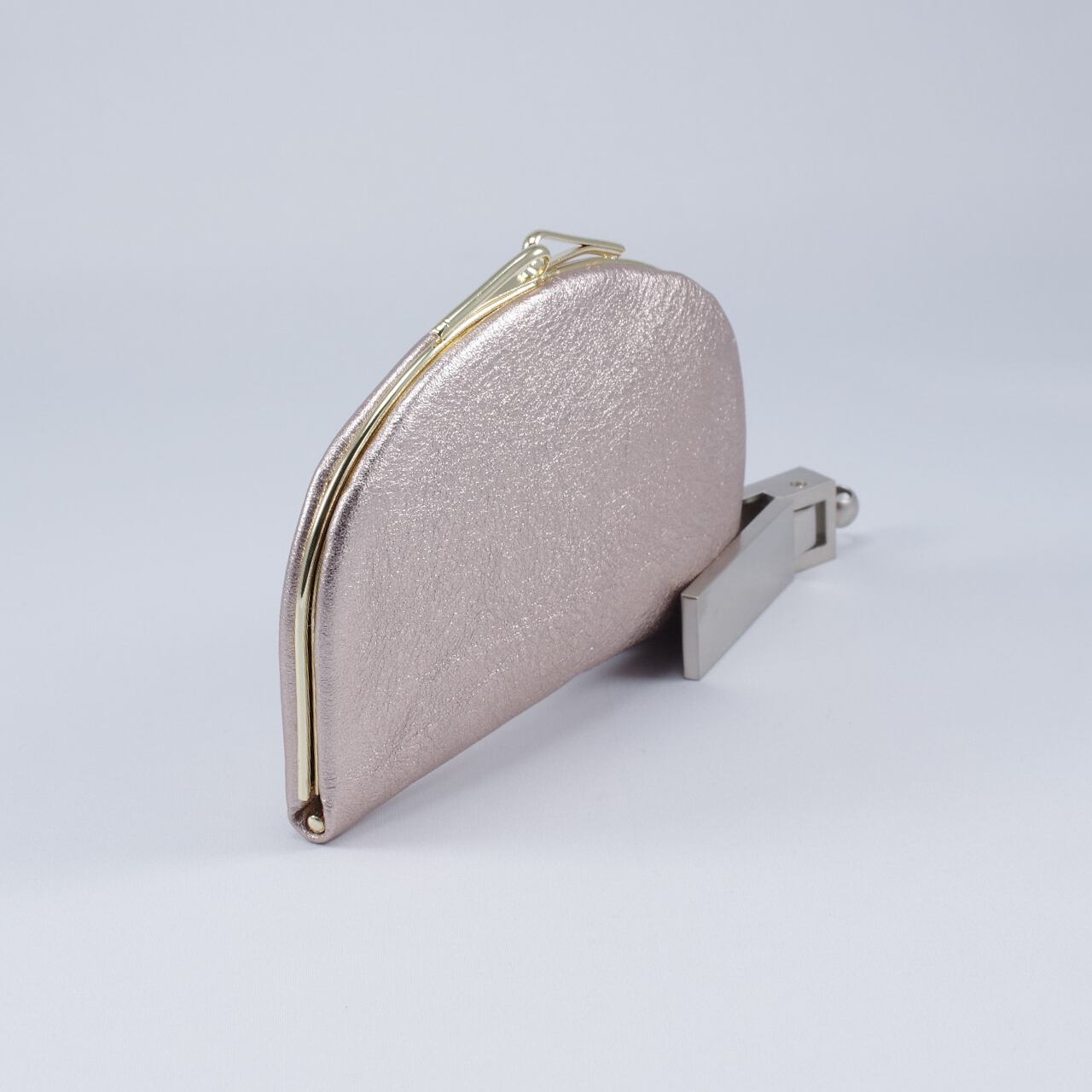 天溝ふくりん がま口 シャンパンピンク