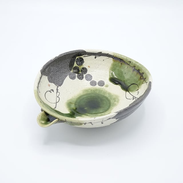 弥七田織部ぶどう片口鉢 【佐々木 好正】 | 器 ギャラリー 香綵