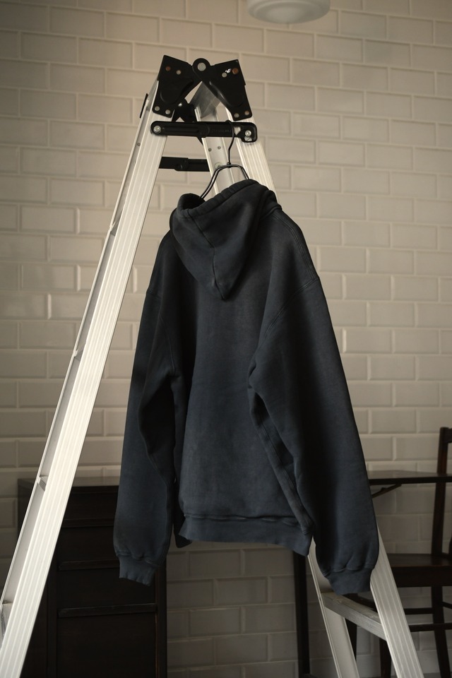 A.PRESSE / Vintage Attached Hood Sweat Parka (Black)