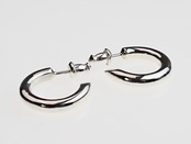 PI-002  Round earring (Small)　線径3.5mm (左耳用)