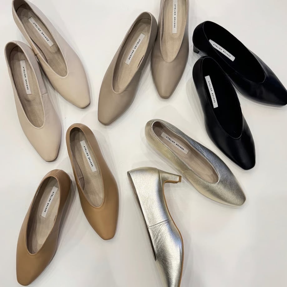 2/20Live☆ラム革heel upソフトカッターpumps
