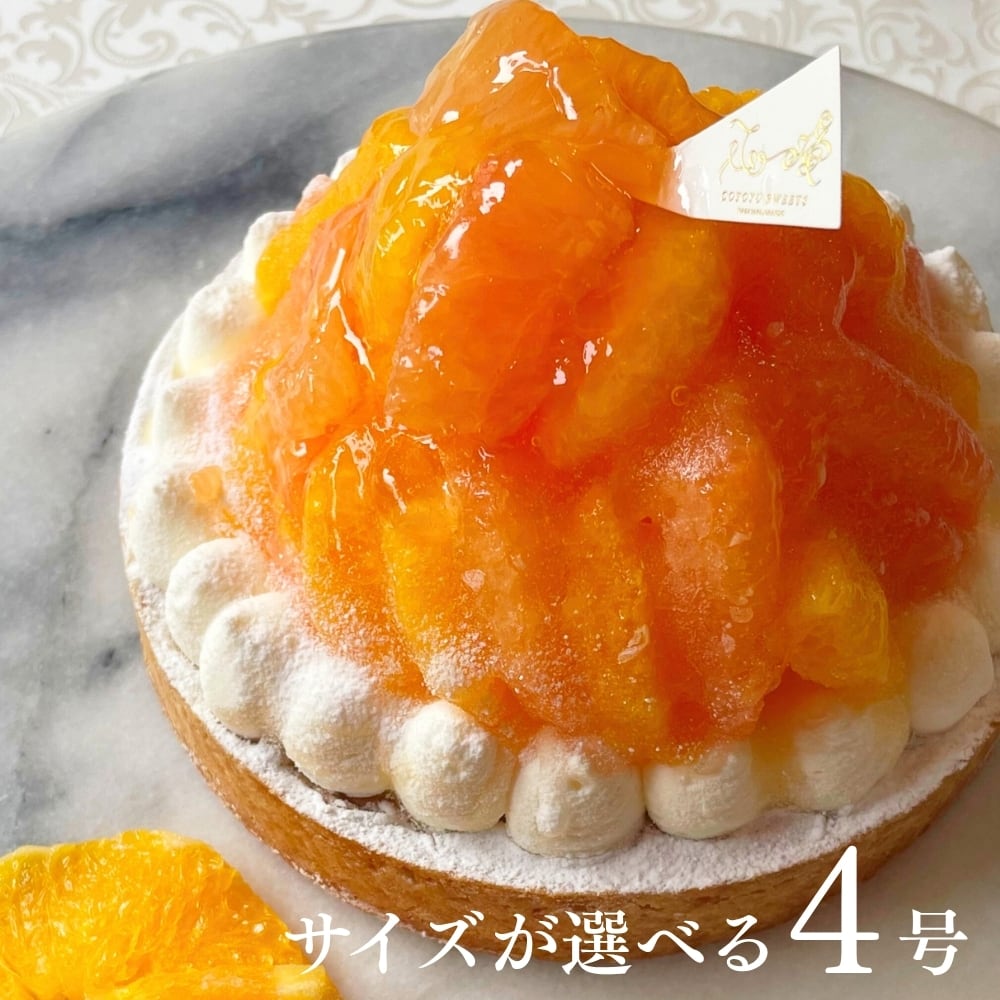 オレンジ&ピンクグレープフルーツチーズタルト12㎝(2名〜4名様用)【保存料 着色料 無添加 スイーツ お取り寄せ 母の日 送料無料】