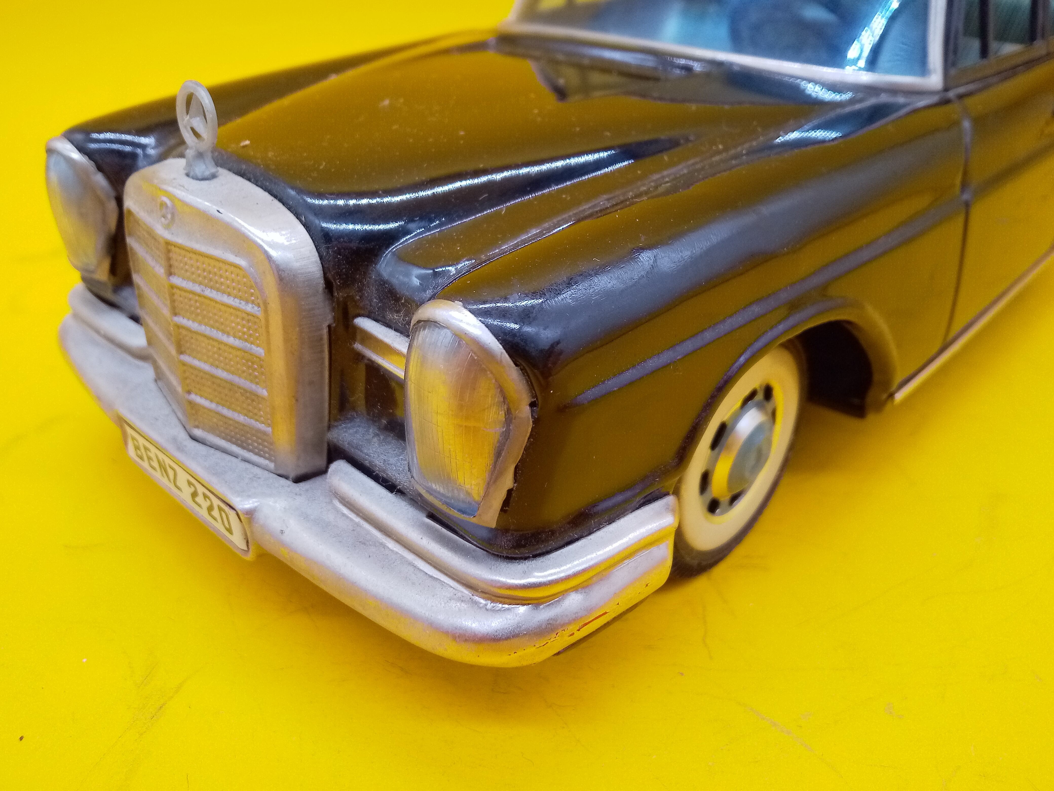 傑作☆超希少！縦目 ベンツ 220S S.S.S. 大型 ブリキ 玩具 箱付