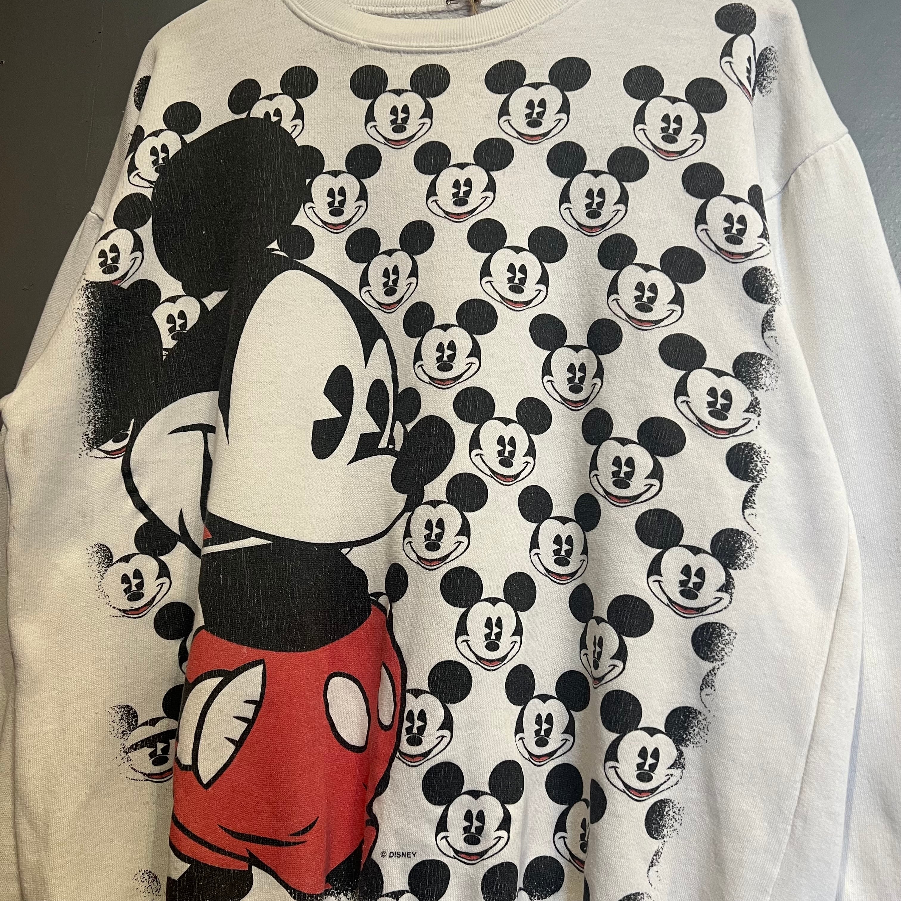 Disney / ミッキーマウス / 90s / デカプリントスウェット / Lくらい