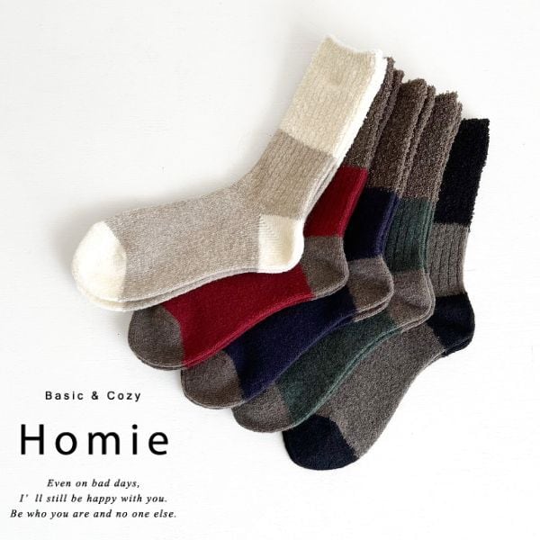 Homie スウィッチングカラーソックス H041