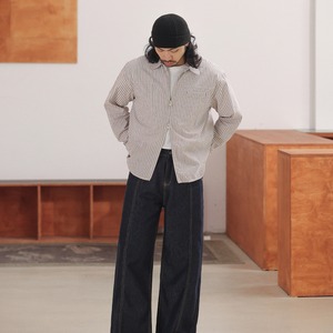 ヴィンテージ・ストライプZIPシャツ A2069