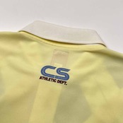 CAPTAIN SANTA キャプテンサンタ GOLF CLUB アーガイル柄 メッシュ 半袖 ポロシャツ サイズ L /イエロー/ゴルフ