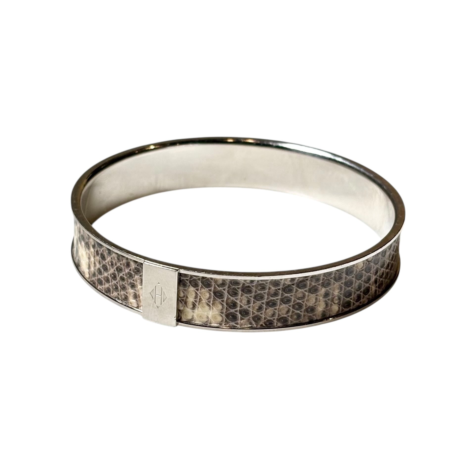LION HEART silver “BASIC Blacksmith” bangle | NOIR ONLINE