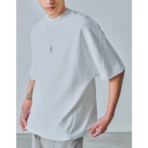 Washed mock neck tee 1486