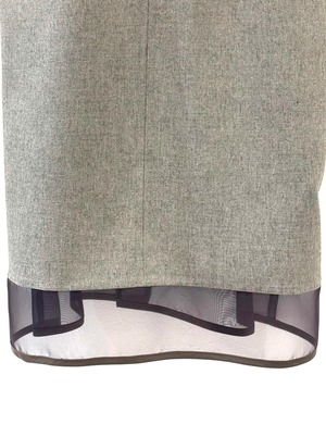 アウトポケットサテンジャンパードレス