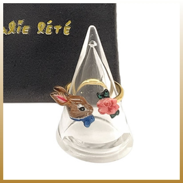 Nathalie Lete ナタリーレテ Two motifs ring リング うさぎ