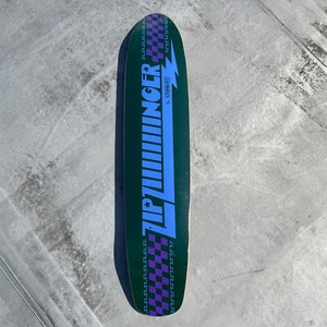 ZIP ZIIIIIIIINGR by KROOKED / TEAM CUSTOM SHAPE DECK / 7.7 x 35.75 inch (19.5 x 90.8 cm)