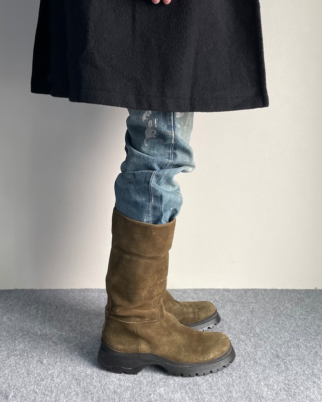 【PRADA SPORT】suede long boots