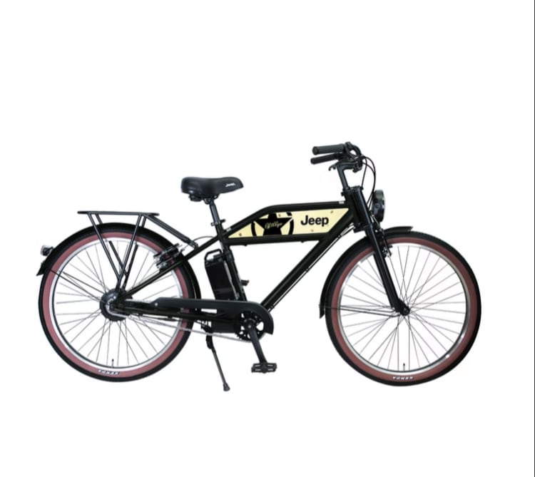 Jeep JE-260e Black / Olive_電動アシスト自転車 | SLOW CYCLE