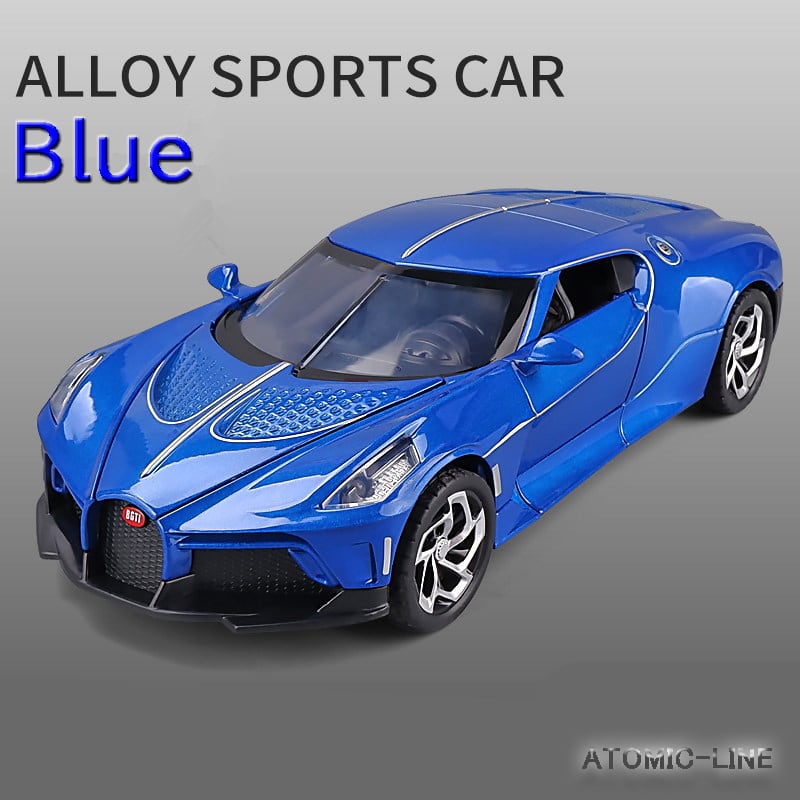 BUGATTI ラ・ヴォワチュール・ノワール 1/24 ミニカー 全4色 ライト