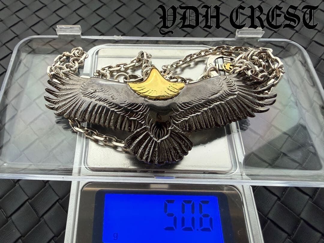 ✨GYGQ ガンメタ加工 ネイティブアメリカン イーグルネックレス 刻印