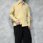 ~70's design hole stripe shirt