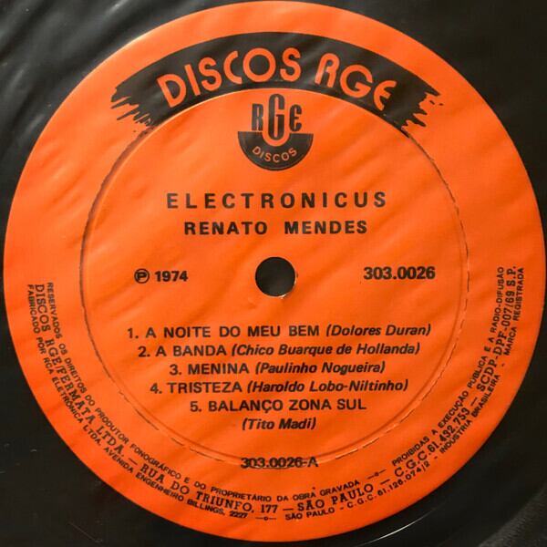 Renato Mendes / Electronicus | SONOTA records