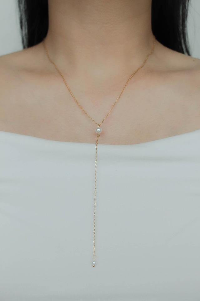 4/10(wed)再販 Pearl Top Long Necklace