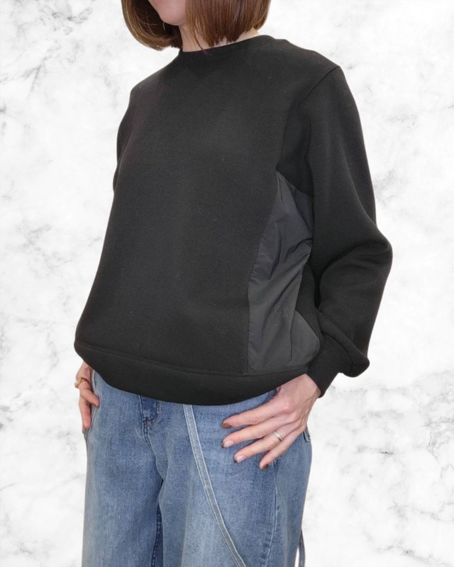 強撚ボンバーヒート異素材プルオーバー　21256779　アンテアシーム