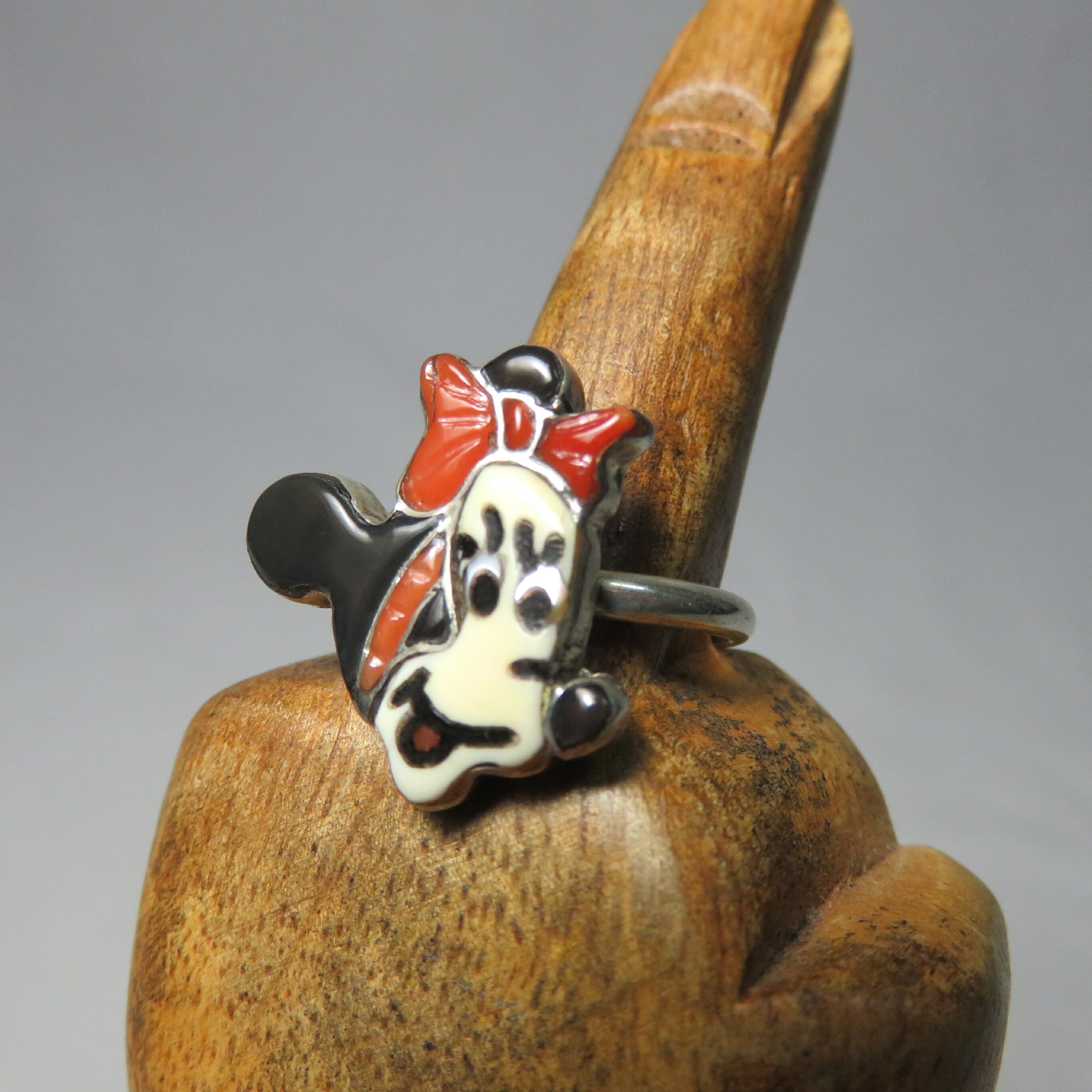 70's ZUNI MINNIE RING INDIAN JEWERLY (ズニ族ミニーマウスリング