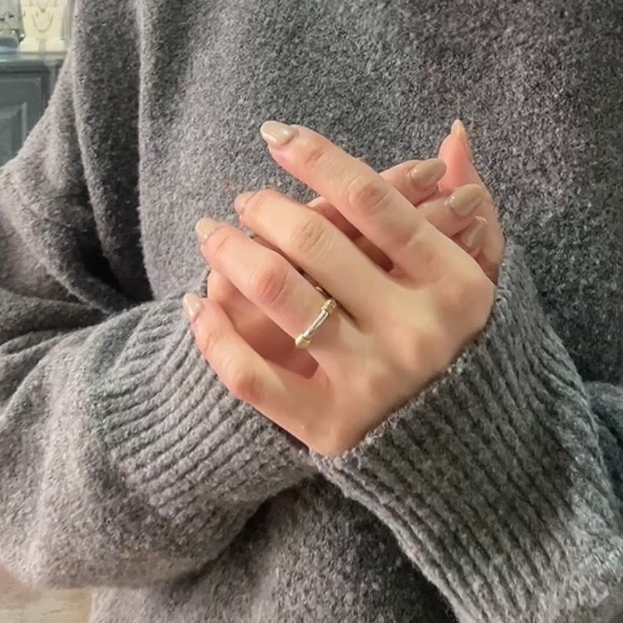 希少【TIFFANY&CO】【8-9号】2339 silver925×18KYGコイルリング8-9号