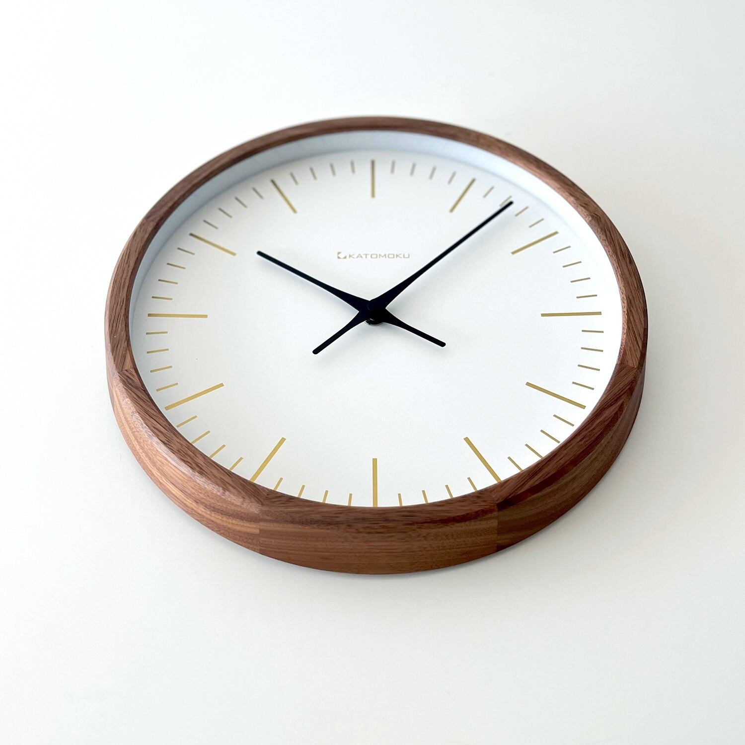 KATOMOKU muku clock 18 ウォールナット km-129WA 掛け時計 | 加藤木工