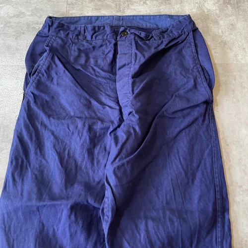 60s- フレンチワーク コットン ブルー パンツ W30 詳細写真3