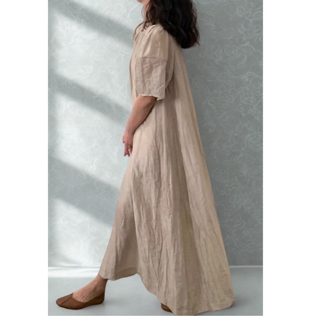 Aラインシルエット　ふんわり　ワンピース　00190