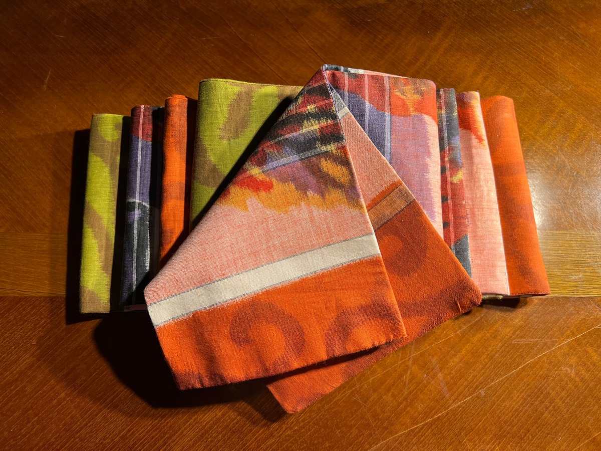 【新作】ハンドメイド 青梅夜具地半幅帯 | Kohaku kimono