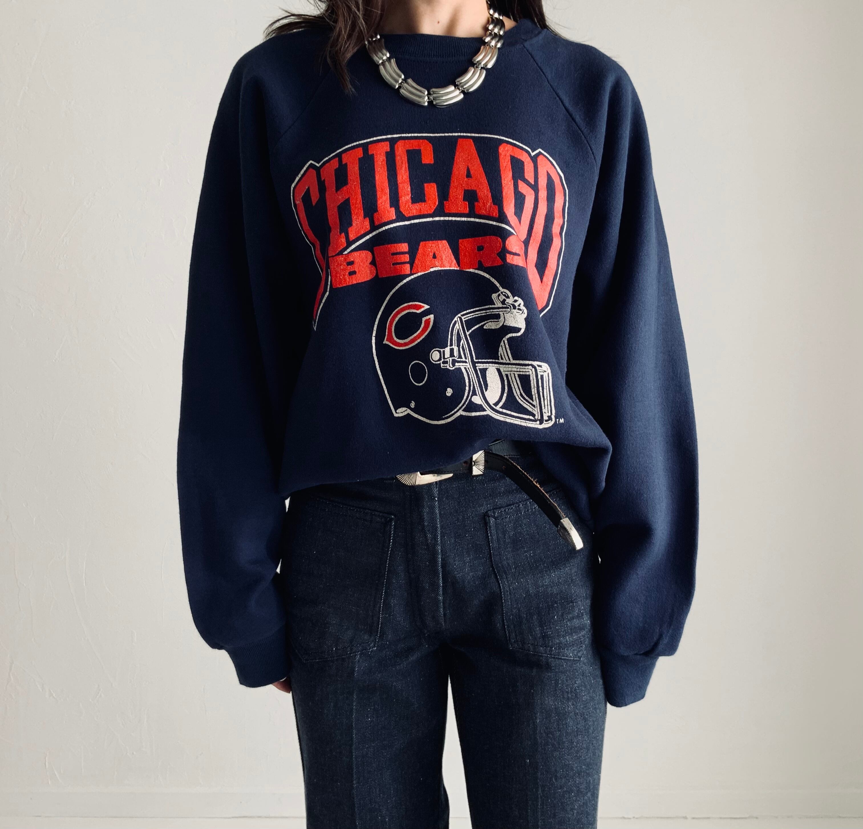 80年代 チャンピオン Champion トリコタグ NFL CHICAGO BEARS シカゴベアーズ スポーツプリントTシャツ USA製 メンズXXL ヴィンテージ /eaa310990