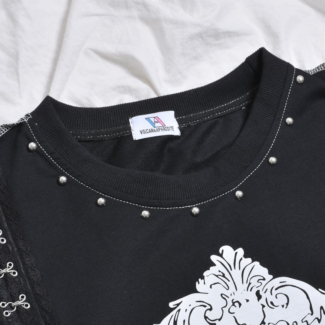 ゴススカル レースホックステッチTシャツ | VOLCAN&APHRODITE 公式通販