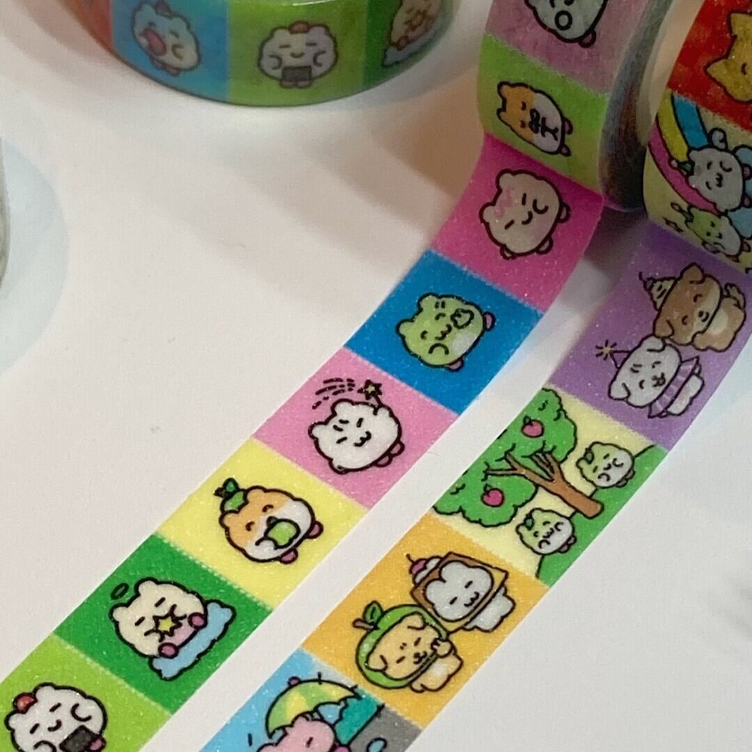 HEEHEECLUB] グリッター ミシン目付き マスキングテープ (全2種