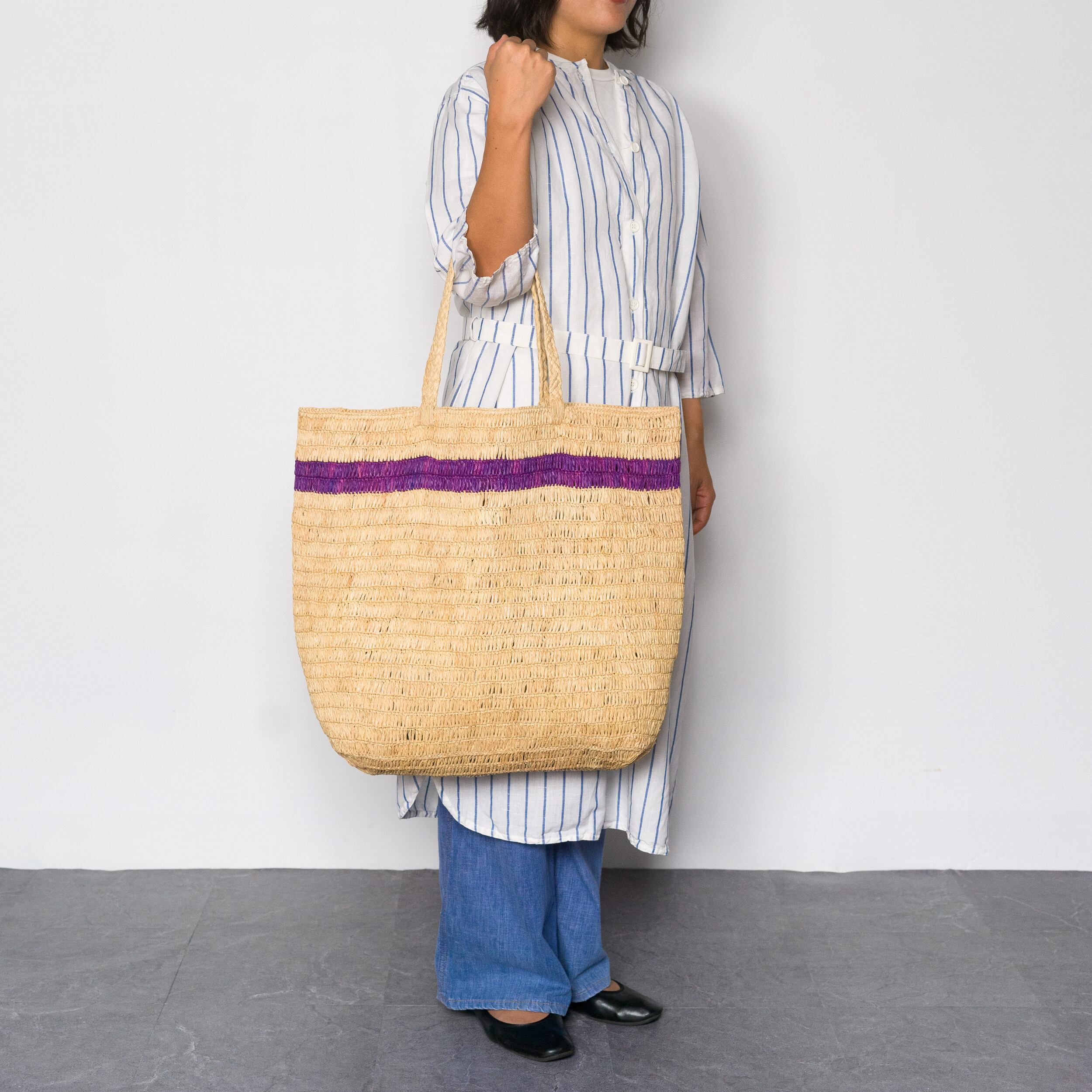 バッグ ampiana Line tote bag - Color line (XXL) | AMPIANA