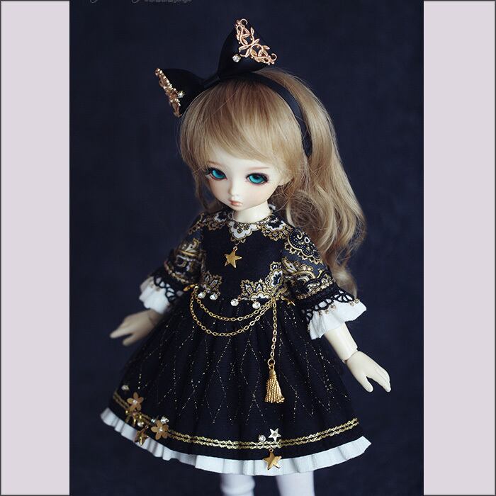 ドール衣装 超可愛い人形用洋服セット ブラック 幼sdサイズ人形用 球体関節人形用 Gx手創 Sutekiss