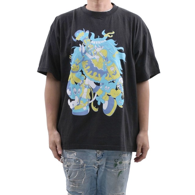 【KIDILL】CYBER PUNK GIRL T-SHIRT BIOWASHED