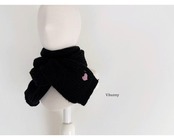 韓国子供服 / 26winter / VANILLA BUNNY / ハート刺繍マフラー / キッズ / 冬服 *FREE*