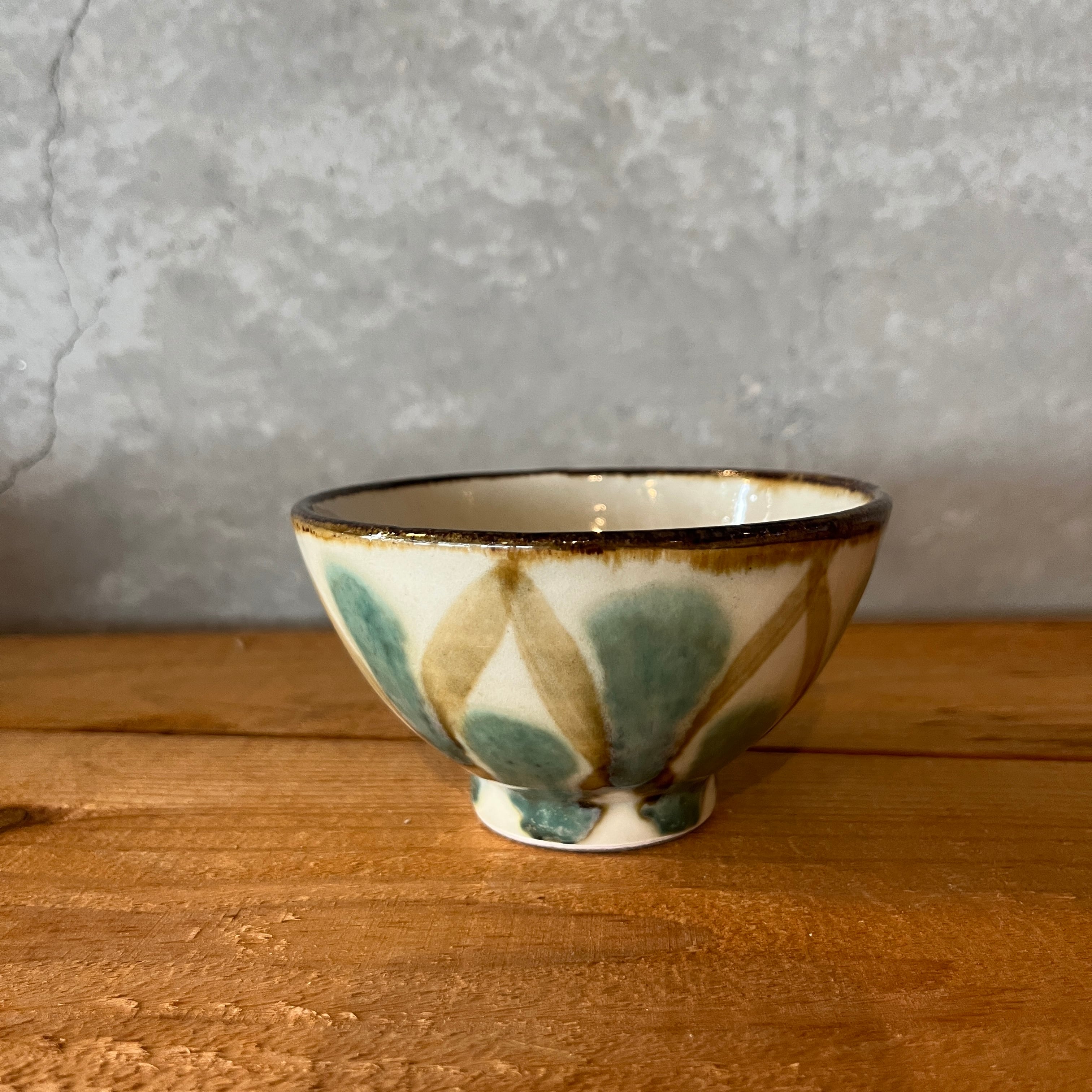 小代本谷ちひろ窯 三彩 飯碗