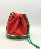 すいか　保冷お弁当袋　ランチバック｜とりさん工房ーかわいいハンドメイドポーチ