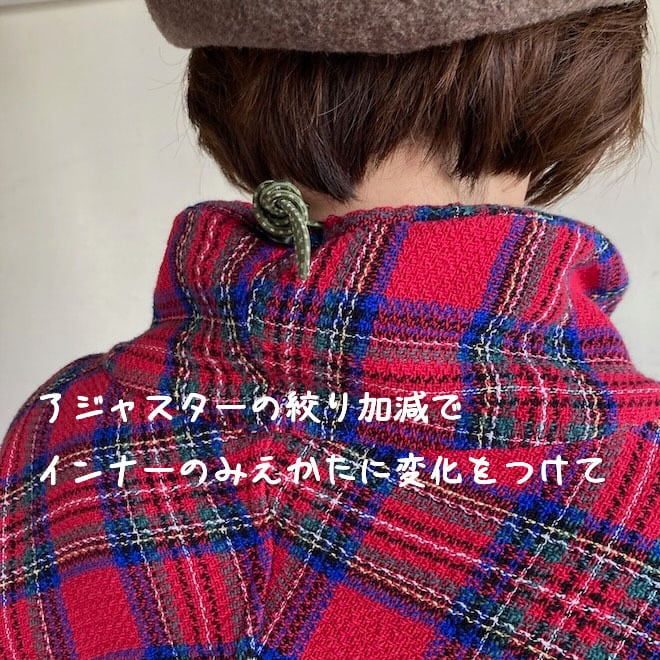 アルピーノスタンドヤッケ Girl's タータンチェック 53JK109 サイズF
