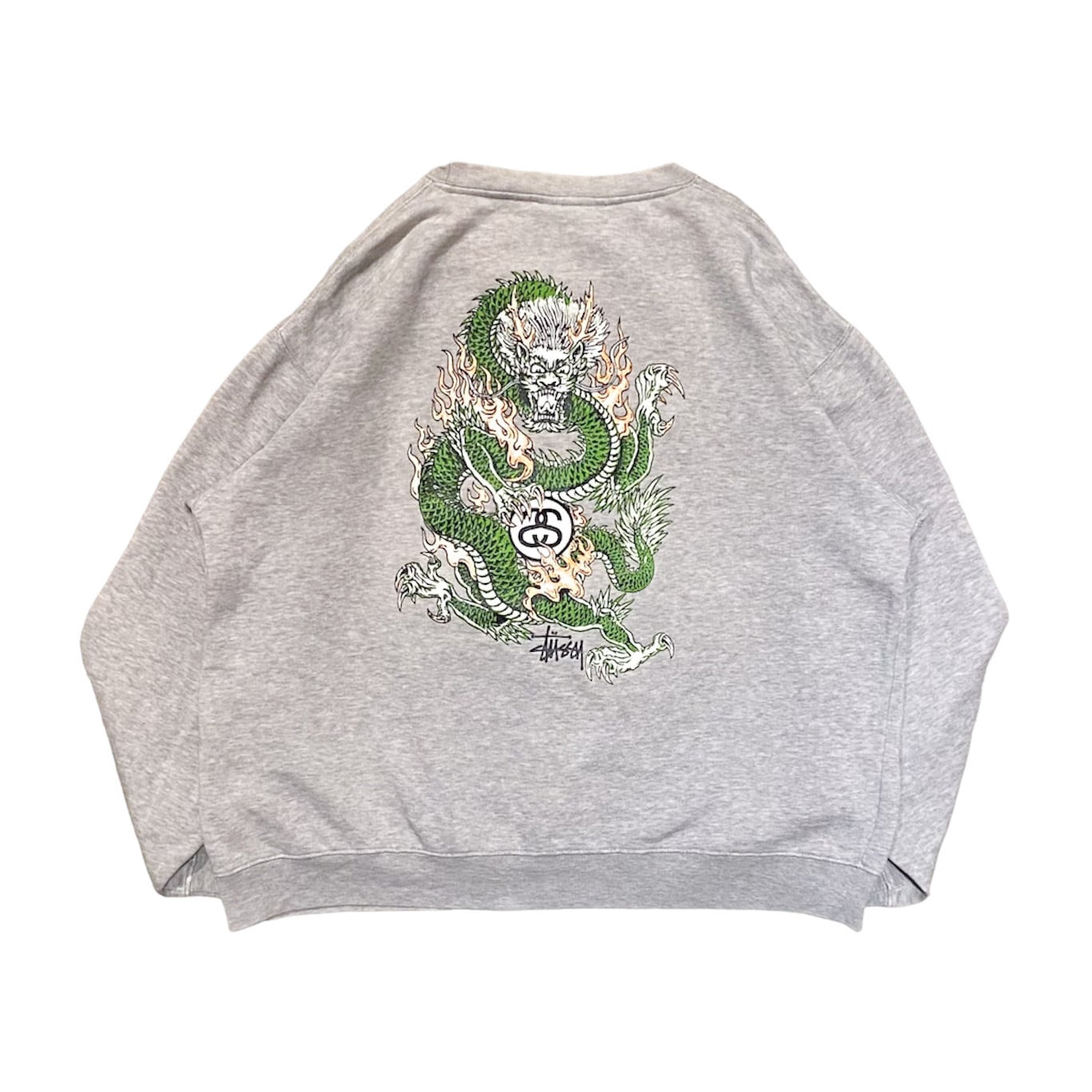 90's USA製 Old Stussy Dragon Sweat M / オールドステューシー 紺タグ