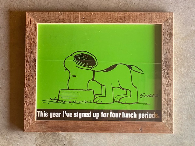 60s PEANUTS DATE BOOK POSTER FRAMING【32】