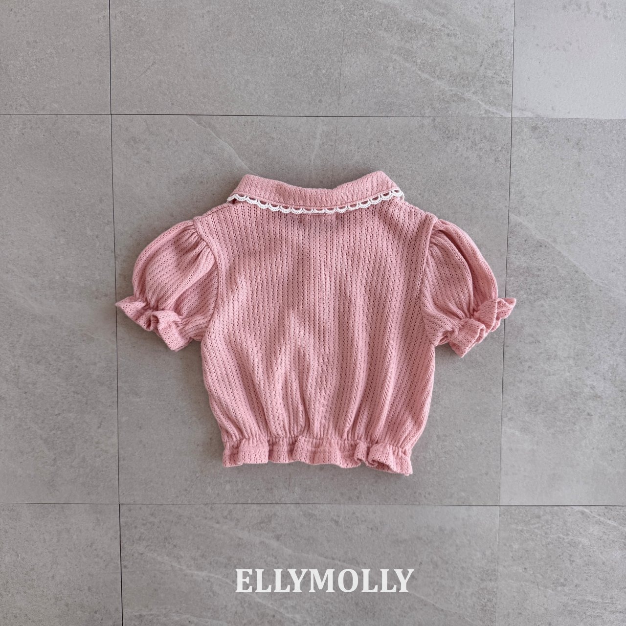 [ELLYMOLLY] Atelier Puff Collar Tee / [엘리몰리] 아틀리에퍼프카라티