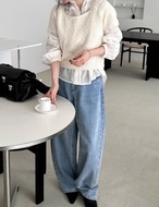 【新作5％OFF・3日間】Curve-Denim Jeans_onecolor