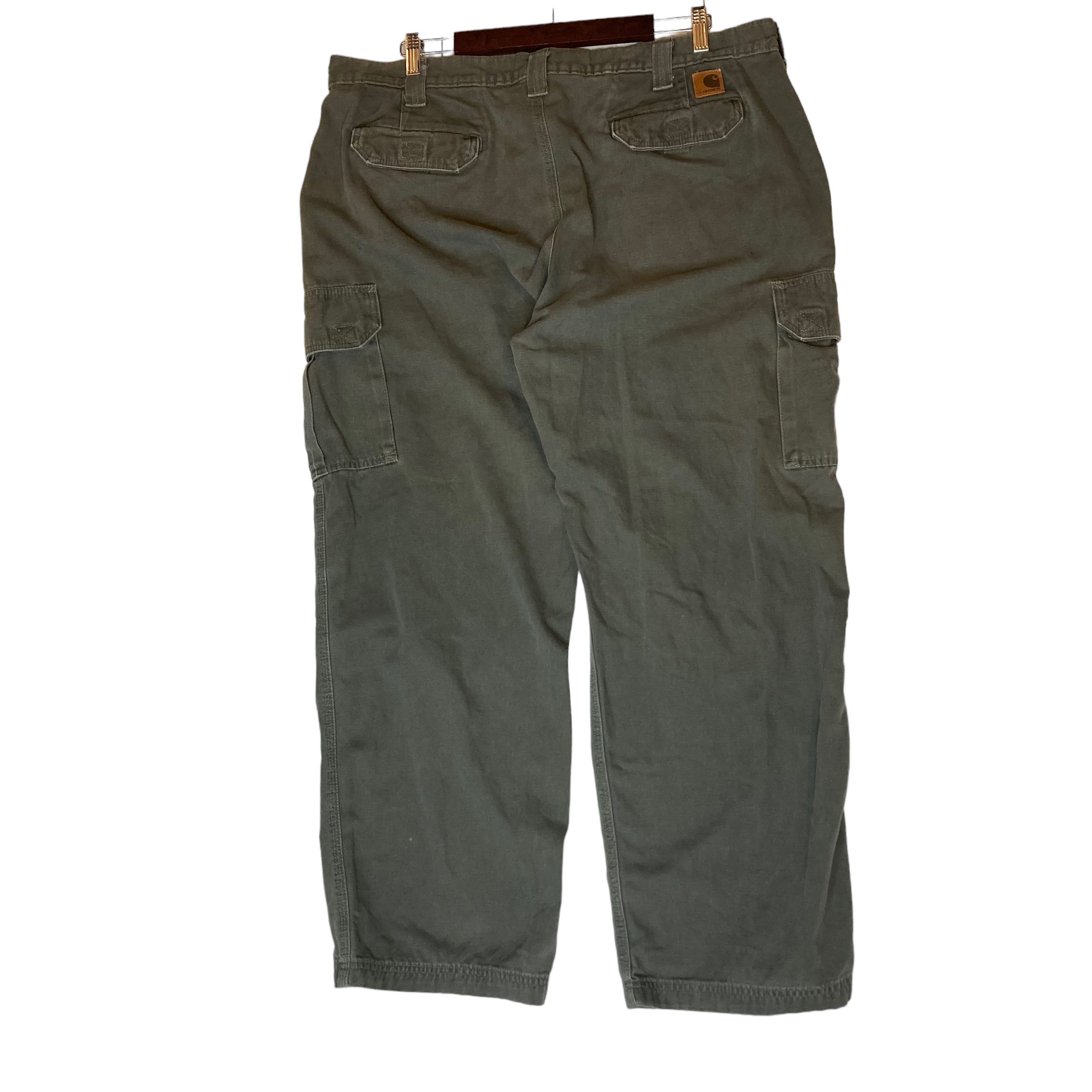 W42×L30】Carhartt カーゴパンツ コットン100% 革パッチ | 古着屋OLDGREEN