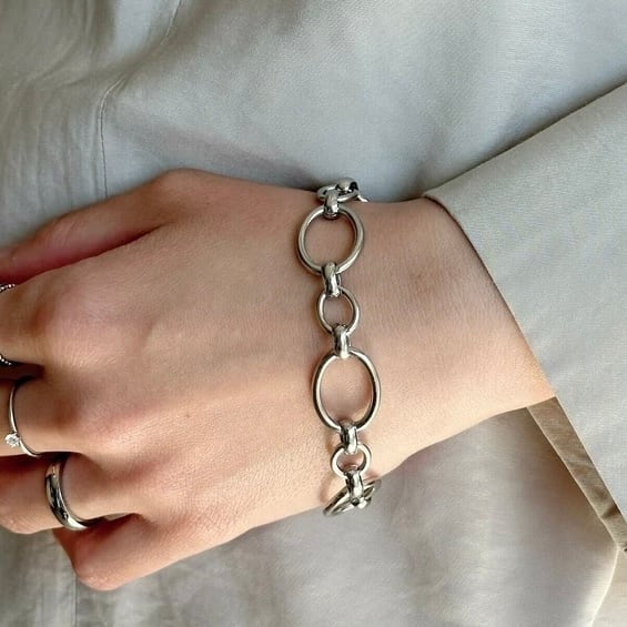 SUS316L ovalchainbracelet