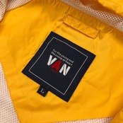 VAN JAC ヴァンヂャケット ロゴワッペン ジップアップ ナイロン パーカー ジャケット L /裏メッシュ/イエロー/ベルソンジャパン期