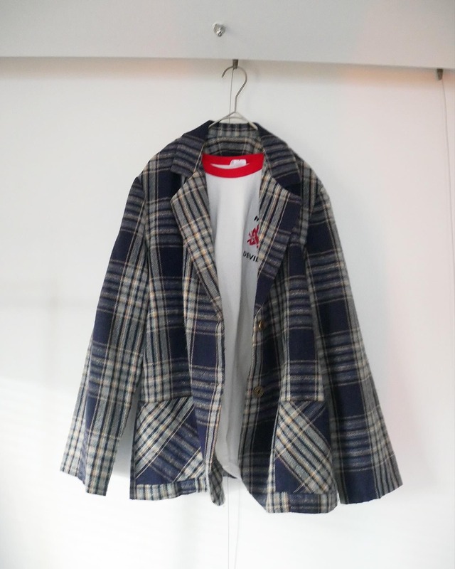 70-80s～US check jacket