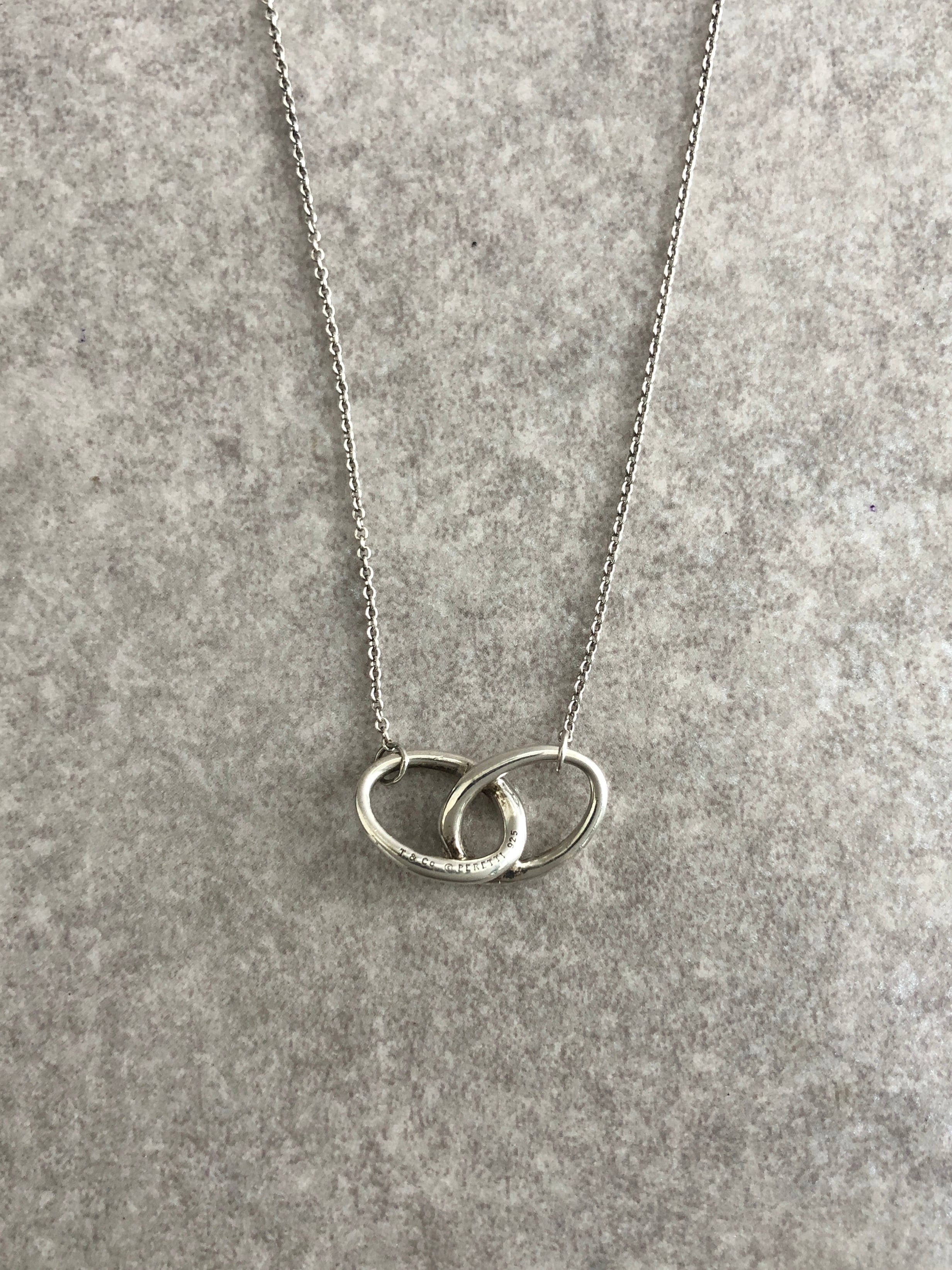 Tiffany & Co. ティファニー ネックレス シルバー ダブルループ 925